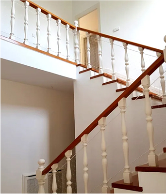 malla seguridad escalera